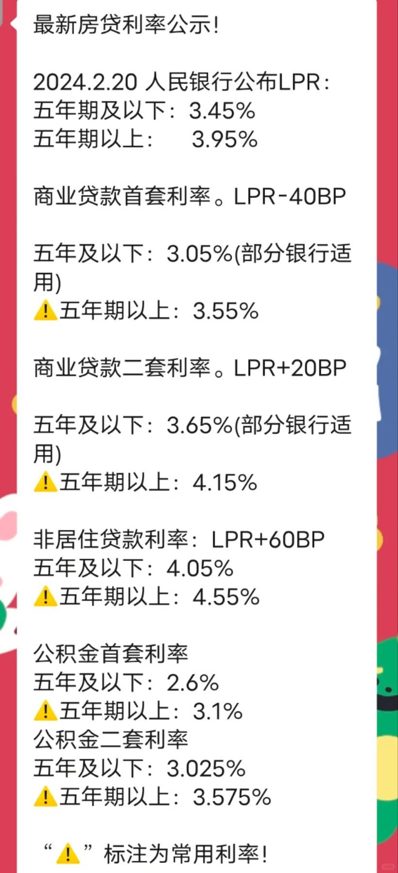 新的利率笔记
