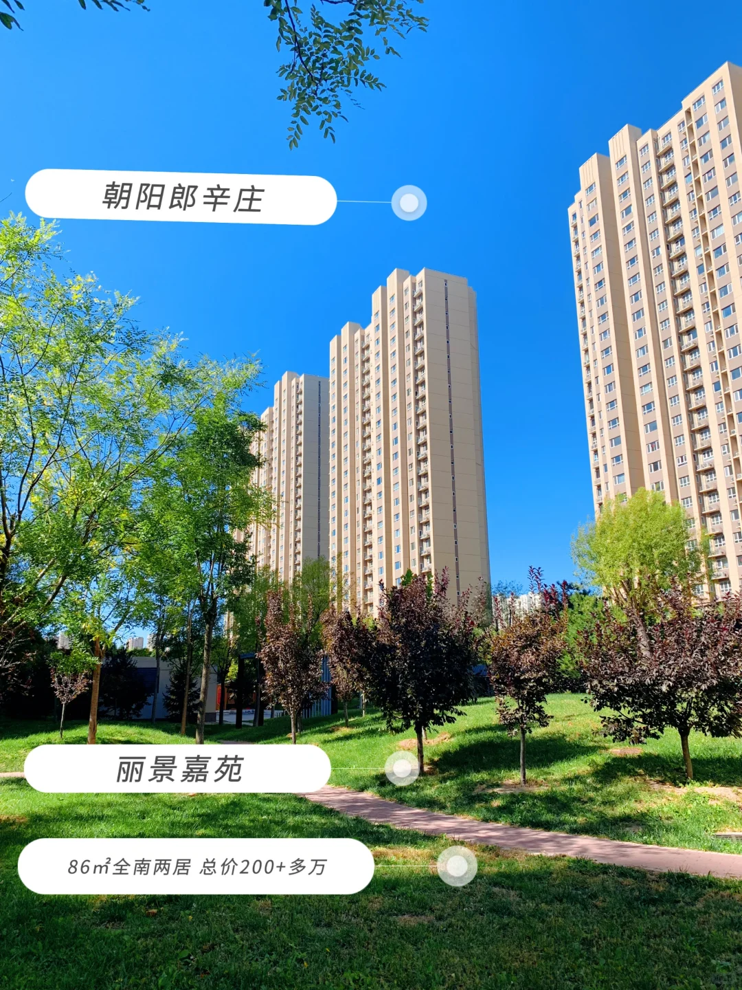 朝阳郎辛庄🚇86㎡全南两室❗总价200多万