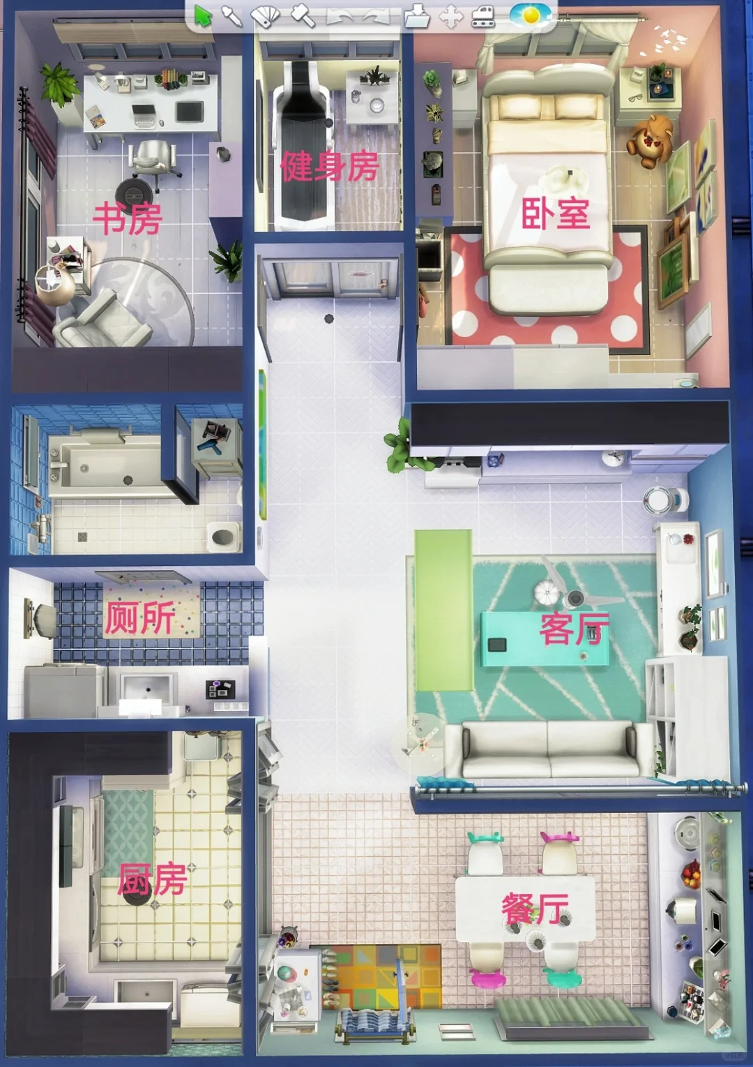🎮三室两厅一厨一卫