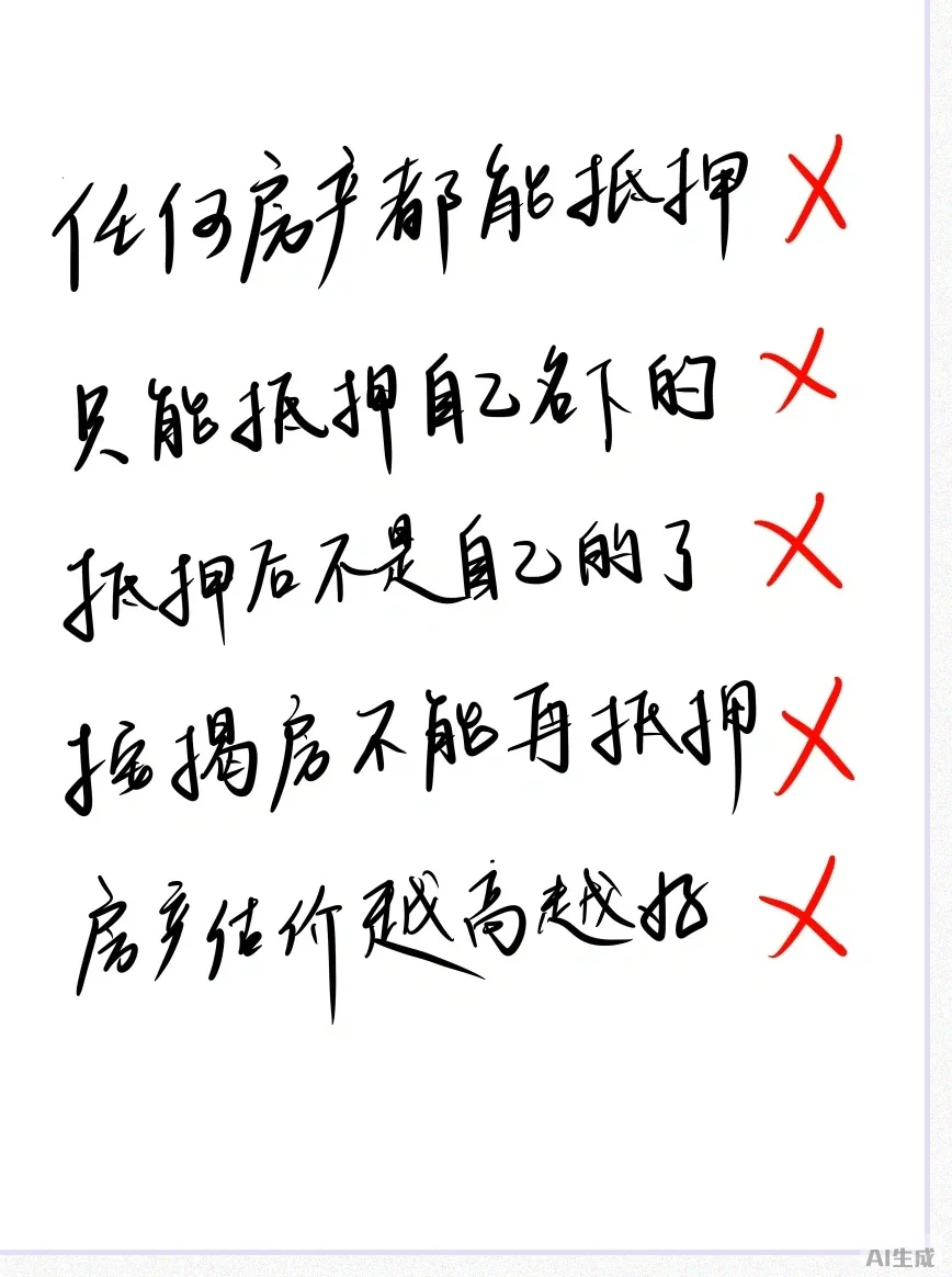 抵押房千万别踩这5个坑！血泪教训总结