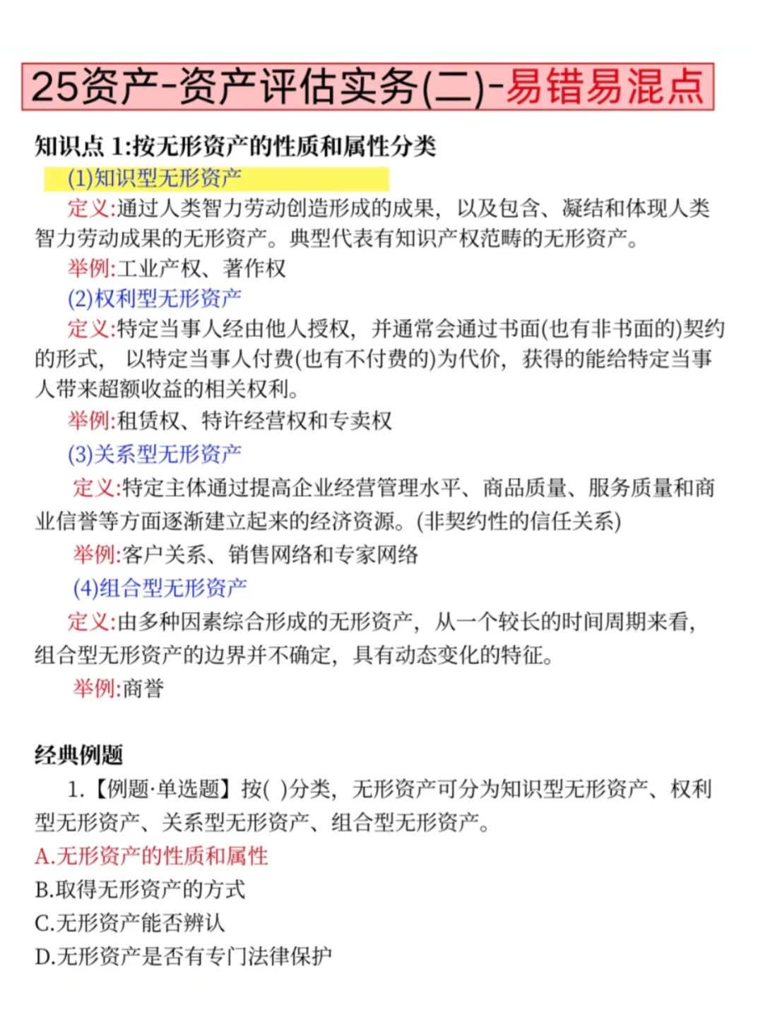 明天资产评估师，就这8页纸，抓紧背吧