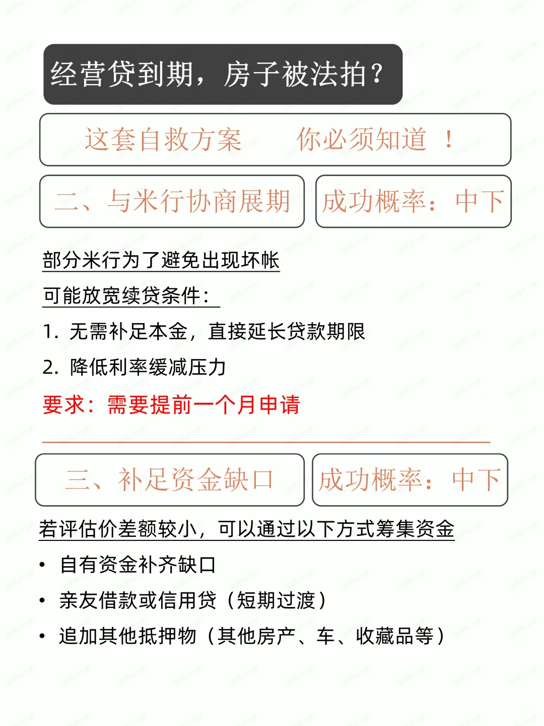 经营贷到期房子面临法拍，该如何保住房产