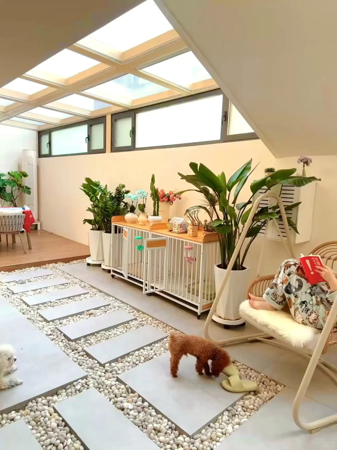 200㎡一楼下沉复式🏡真的真的不潮湿还有阳光
