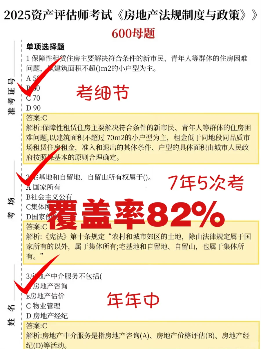 房地产估价师就这20页，保底85分