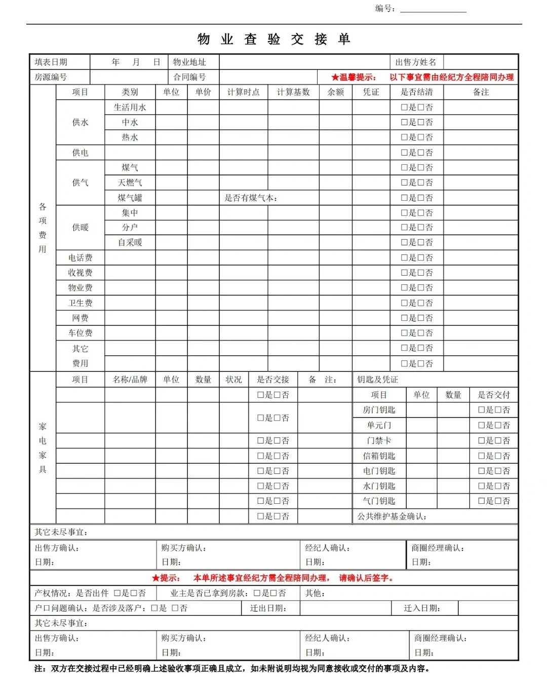 🏠租房为什么要有物业交割单？