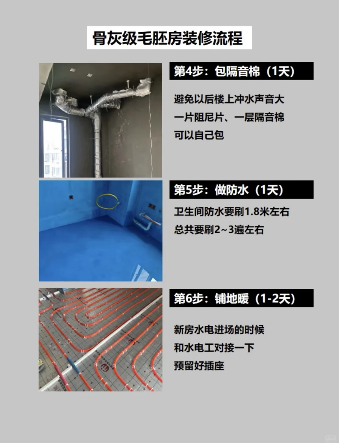 毛坯房正确装修流程✊