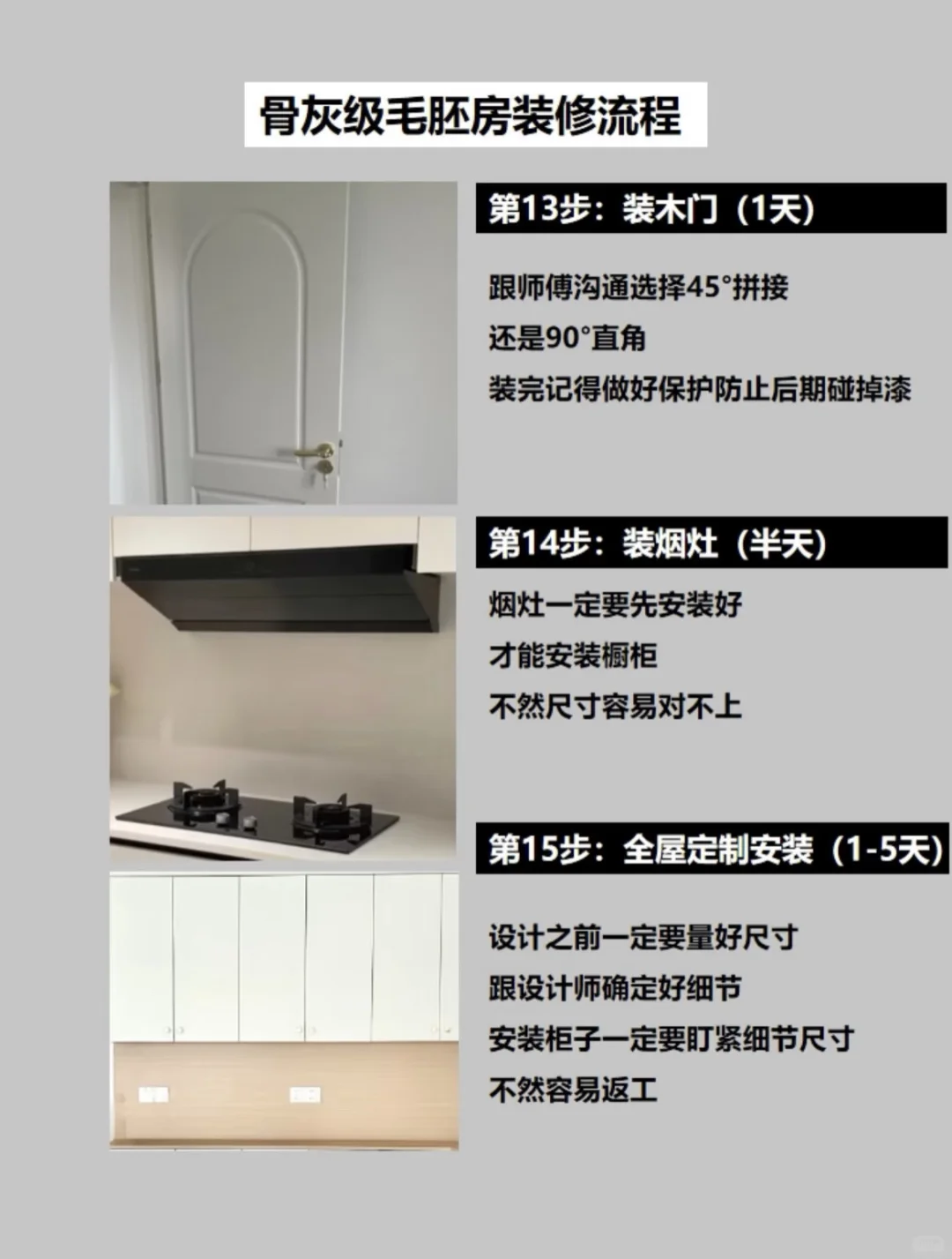 毛坯房正确装修流程✊