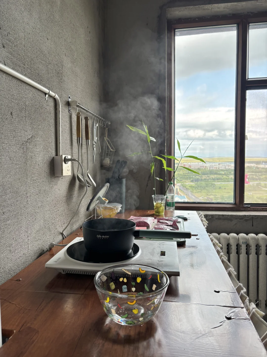 毛坯房最怕阴天⛅