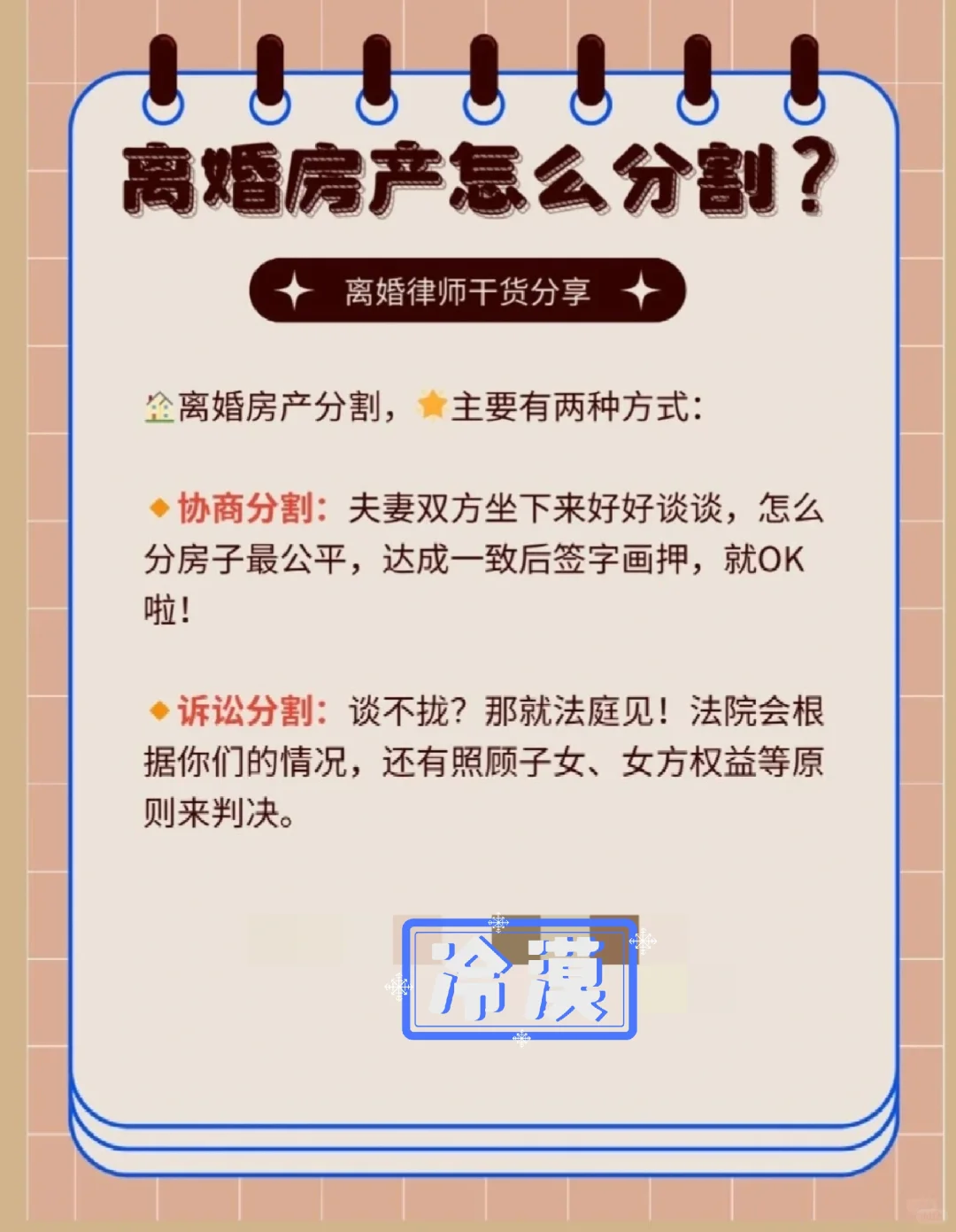 离婚房产分割