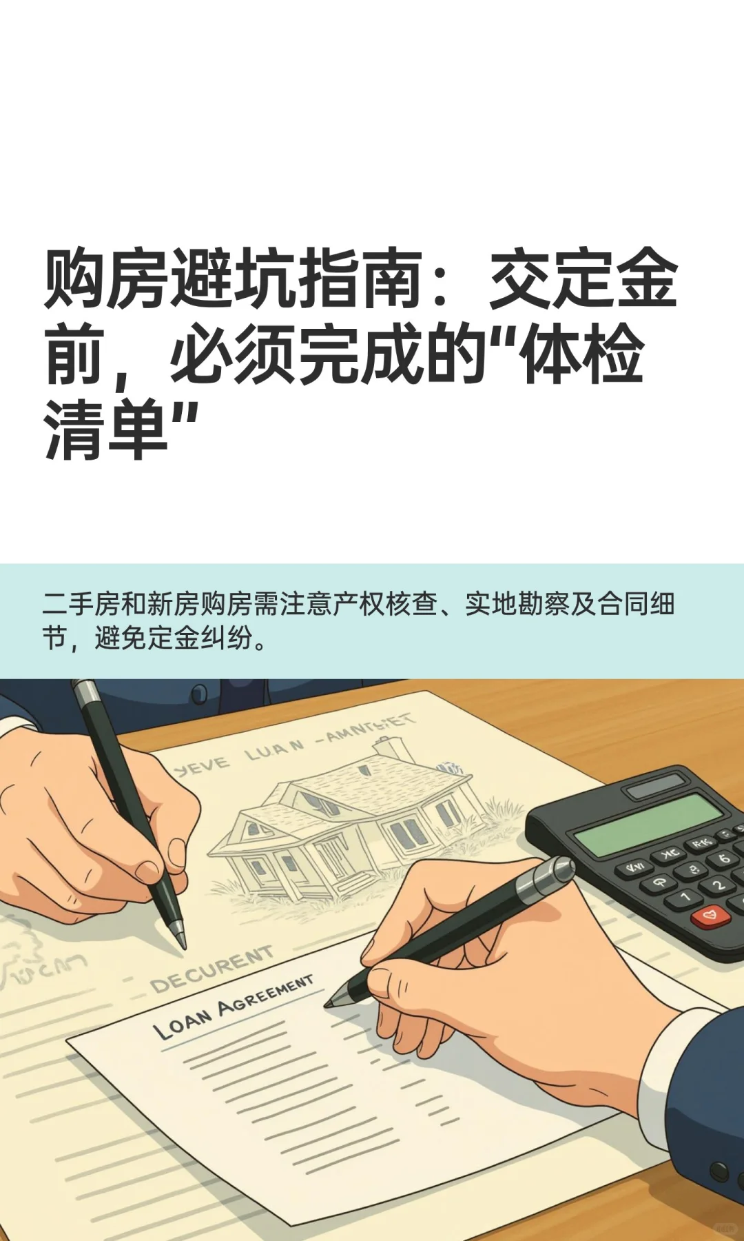 购房避坑指南：交定金前，必须完成的“体检