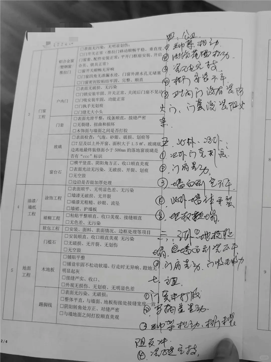 精装房验房，满满三张纸的问题！