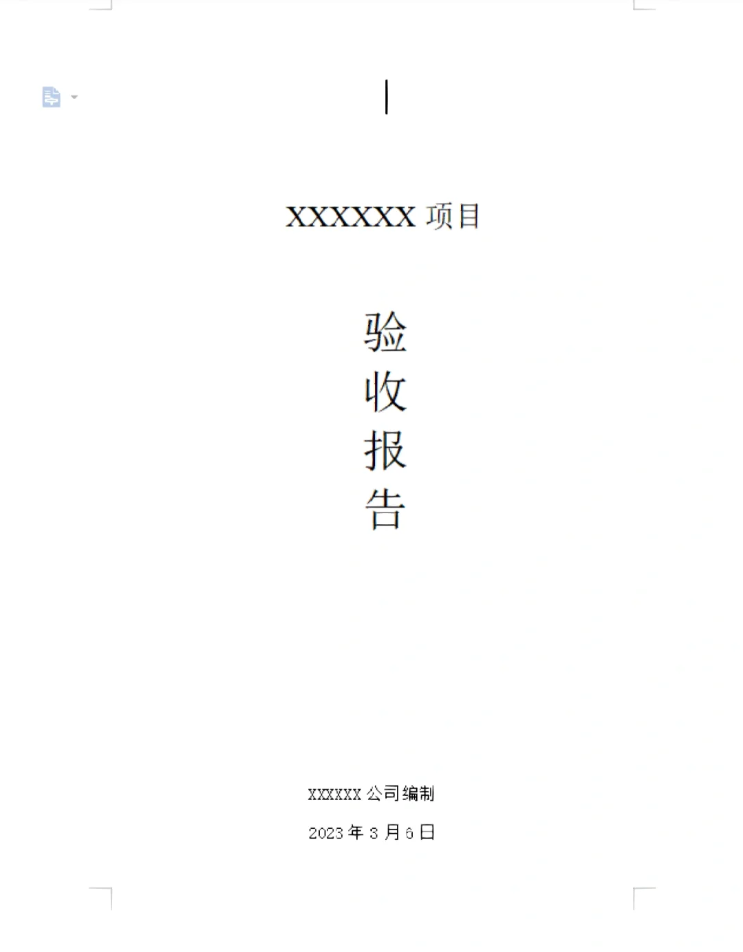 项目验收报告