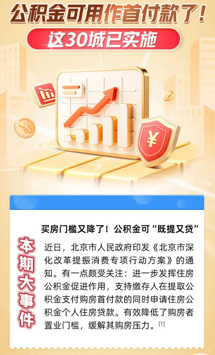 公积金可用作首付款了！这30城已实施→