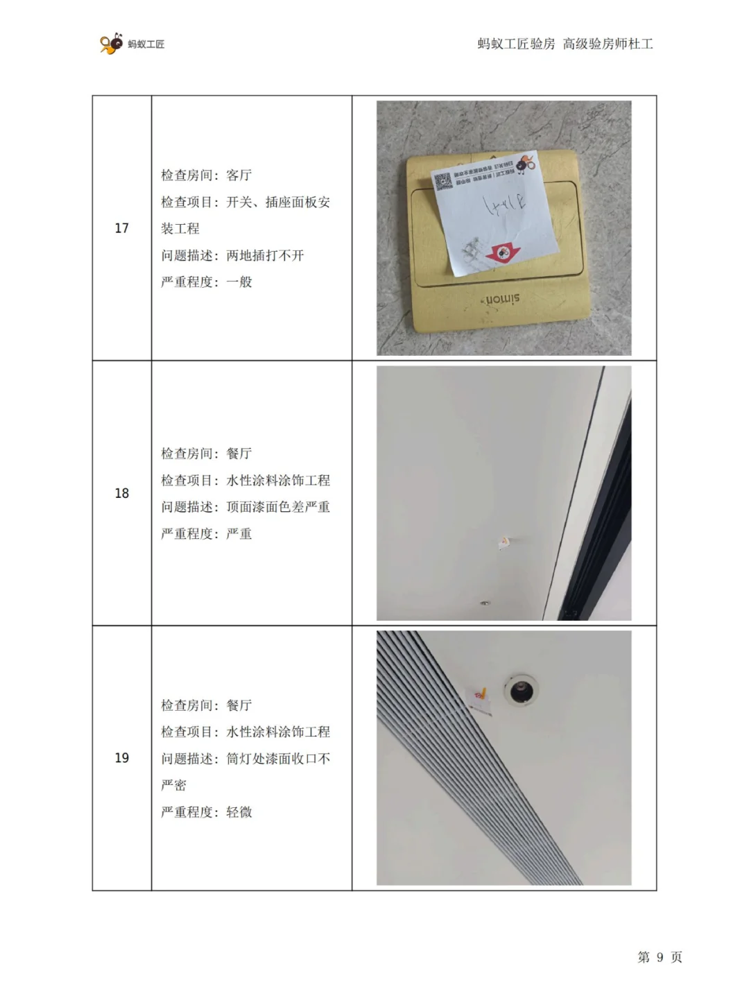 🏠房屋查验报告是这样子的（210平）！