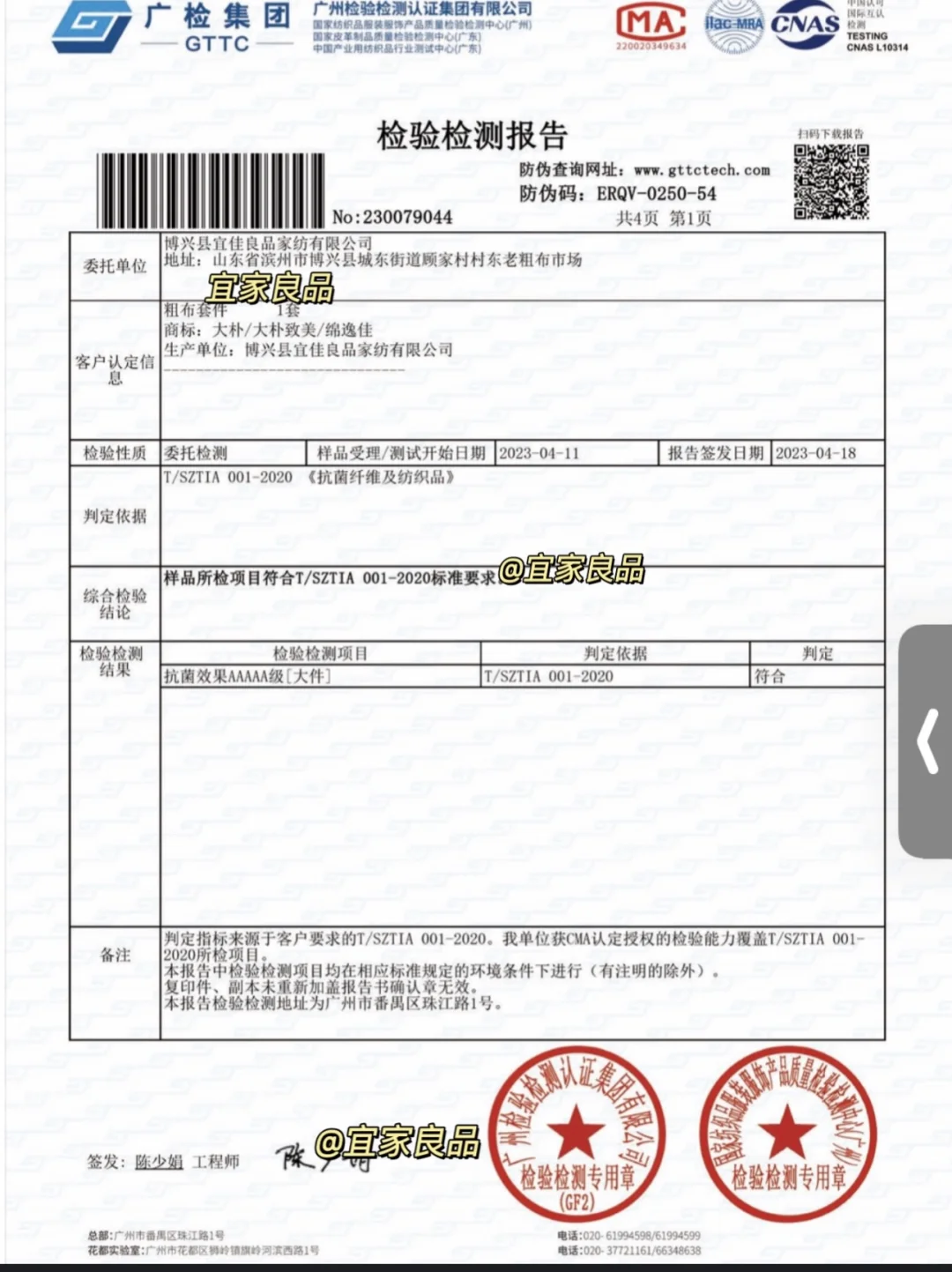 鉴定报告