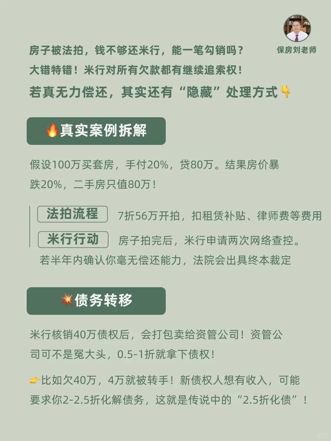 房子被拍卖，钱不够的部分怎么办？