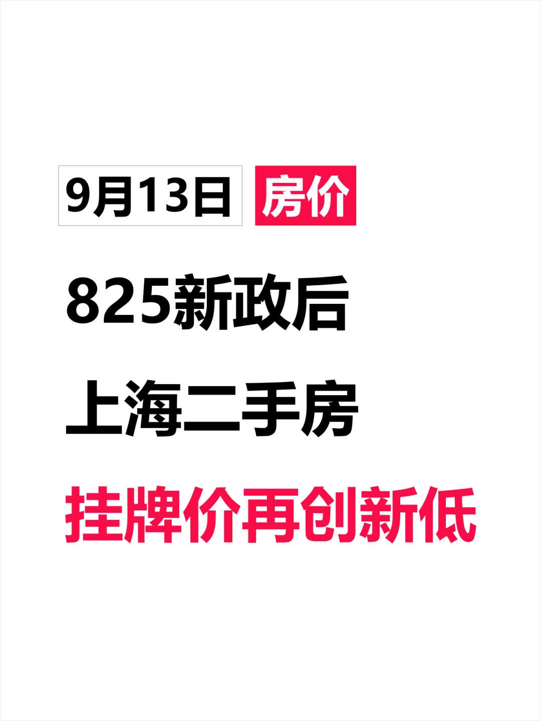 7连跌！新政后上海二手房挂牌价刷新低！