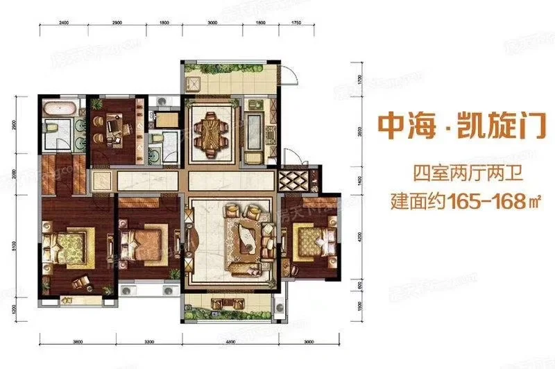 中海凯旋门楼王🏠166平个人出售