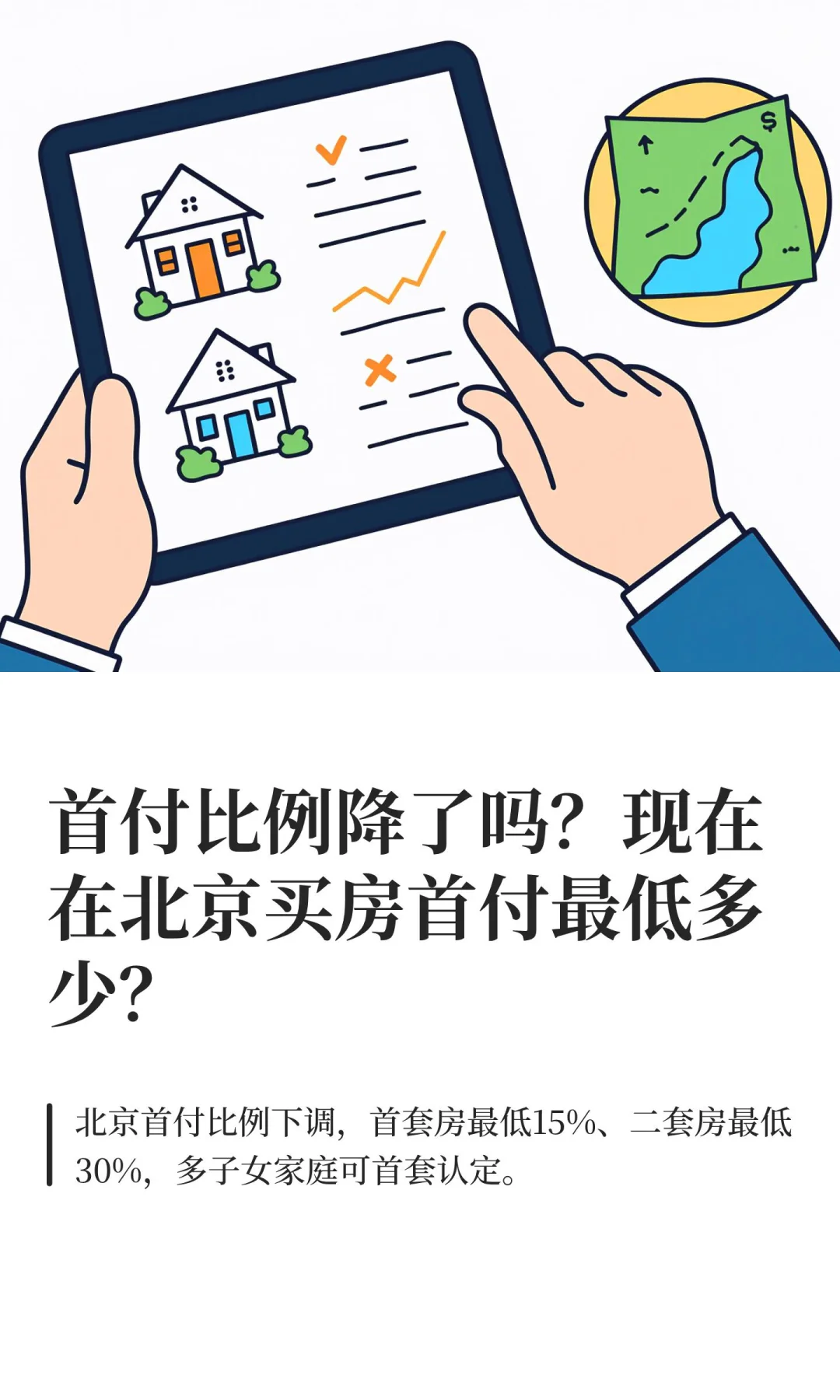 首付比例降了吗？现在在北京买房首付最低多