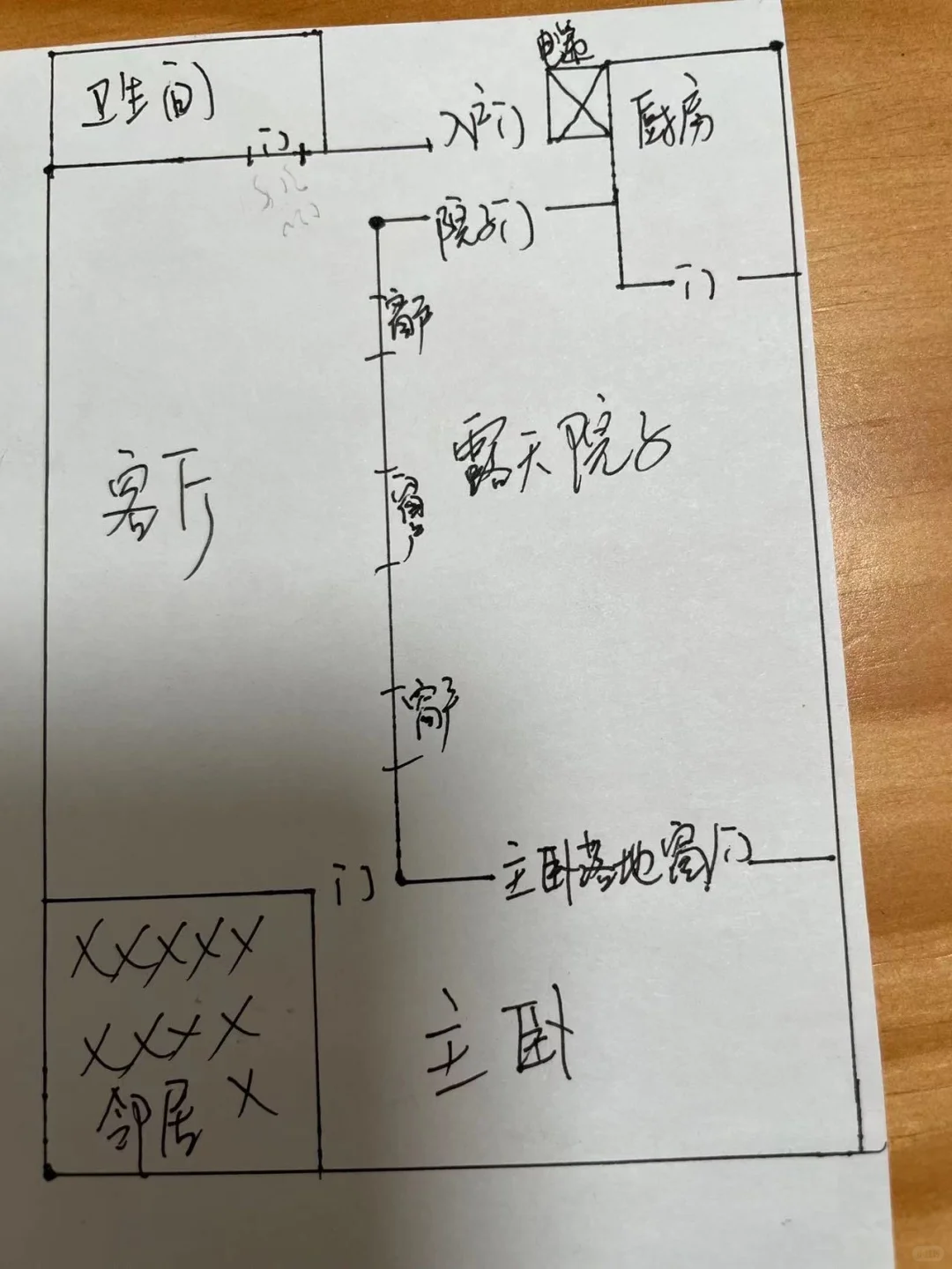 武汉光谷天地带院子一居室出租 可养宠物