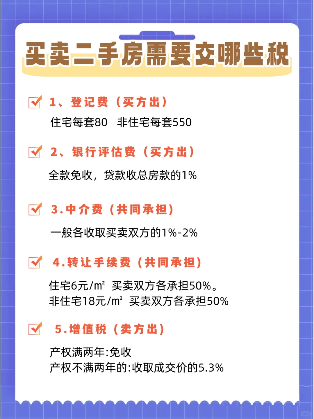 买卖二手房需要交哪些税？一次性讲清楚！
