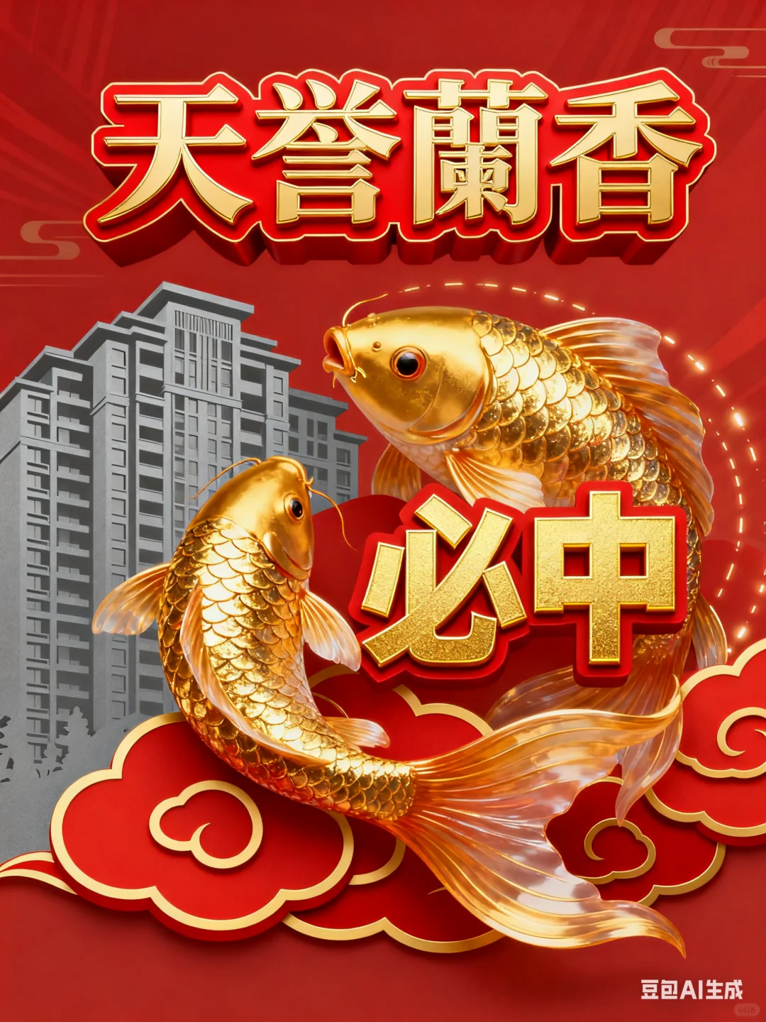 天誉蘭香明日摇号开盘，接必中符啦