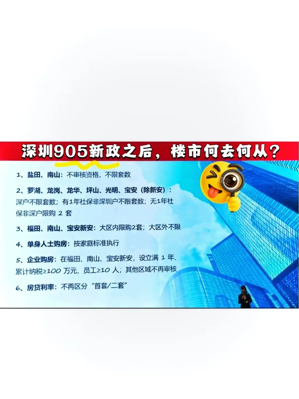 💥深圳楼市新政深扒！比京沪猛却没水花？