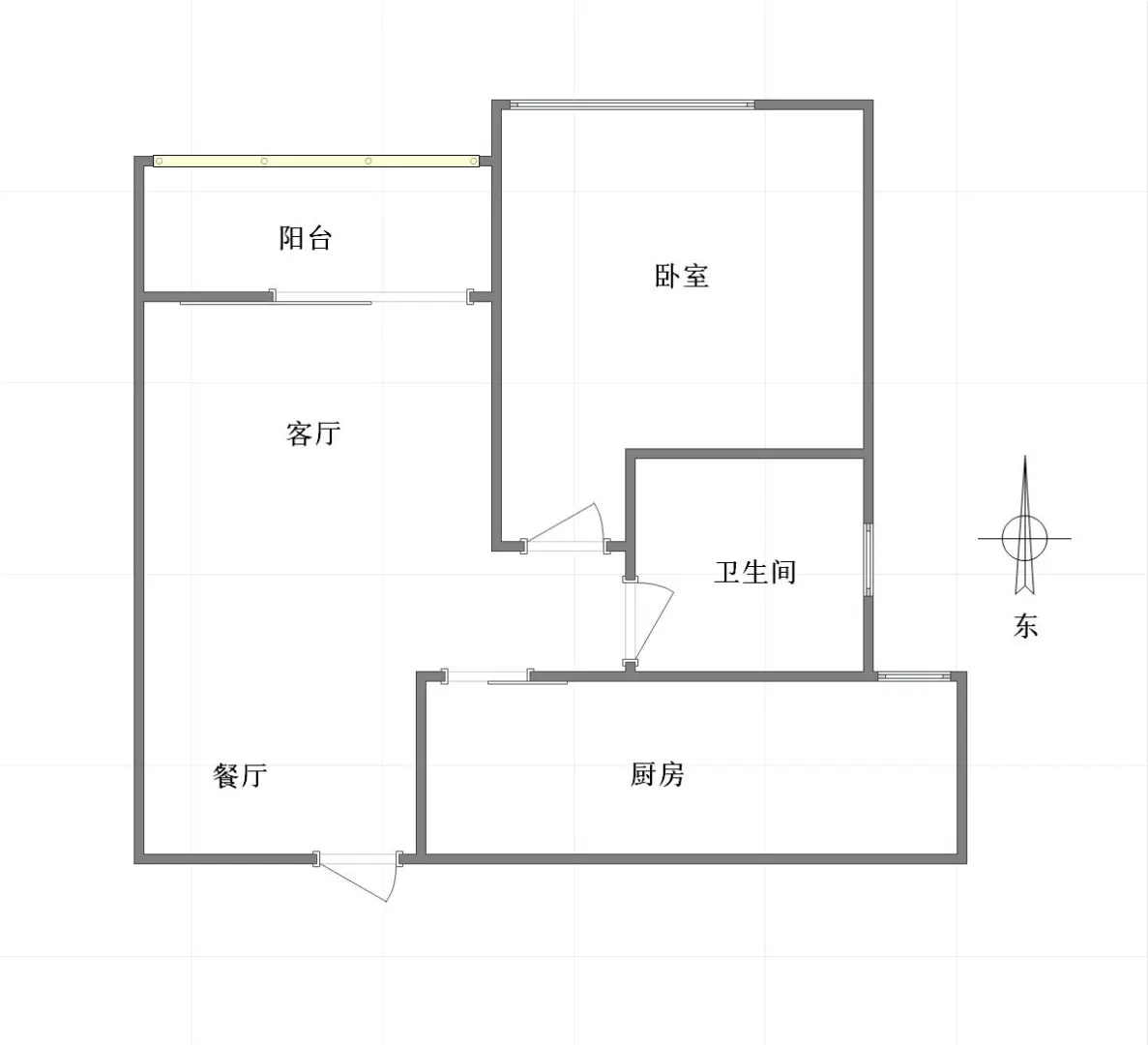 2号线 首付1万53㎡电梯1房26万