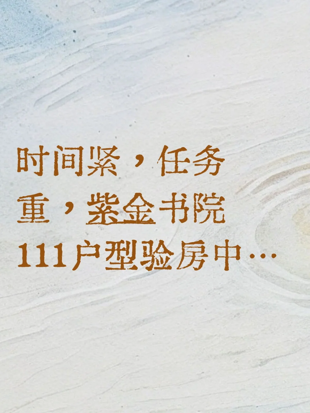 紫金书院111户型验房︱北京验房师推荐