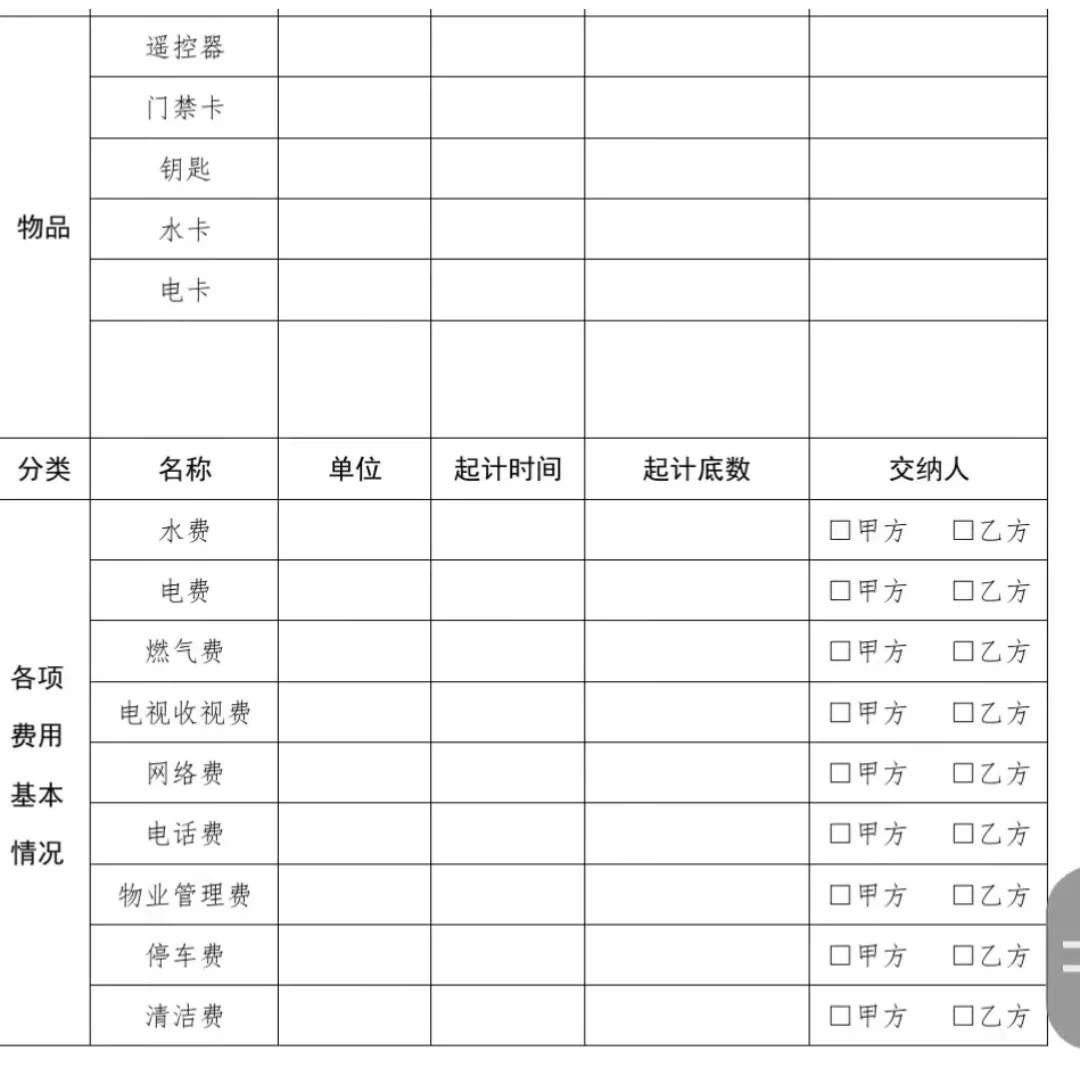 交接从清单开始🫡二手房或租房都能用上