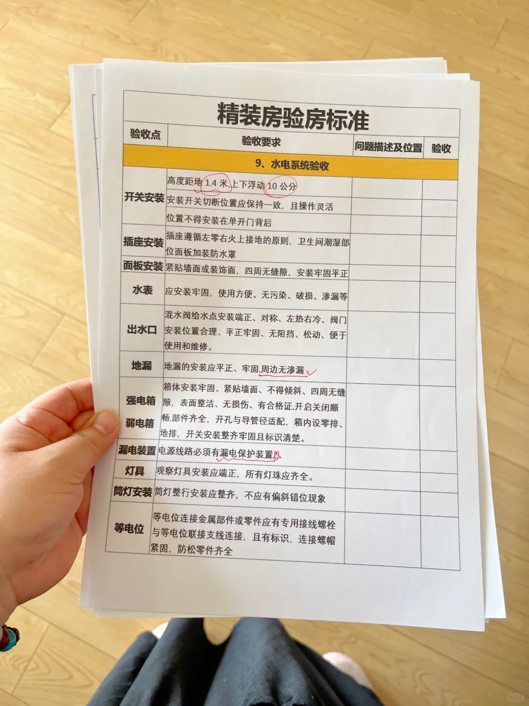 别请人‼️靠着这份验房表，怒省💰3000+