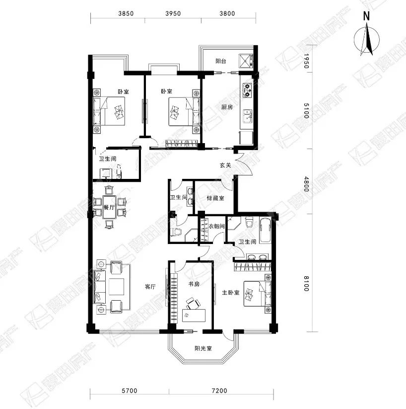 🏠西城学区房 一瓶 楼王4居室 观公园