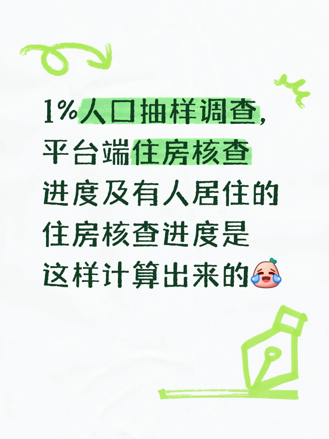住房核查进度及有人居住的住房核查进度计算
