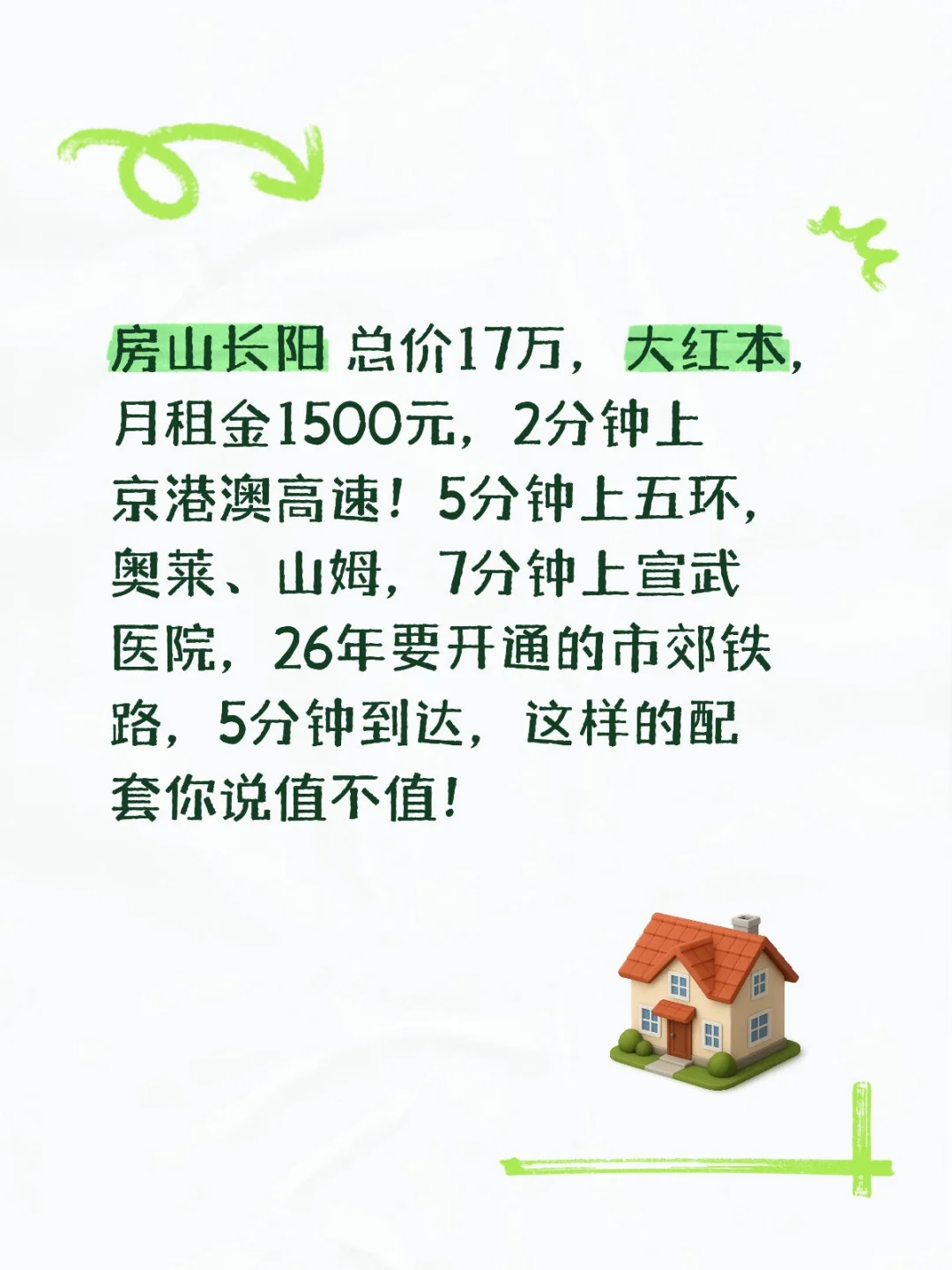 房山长阳总价17W