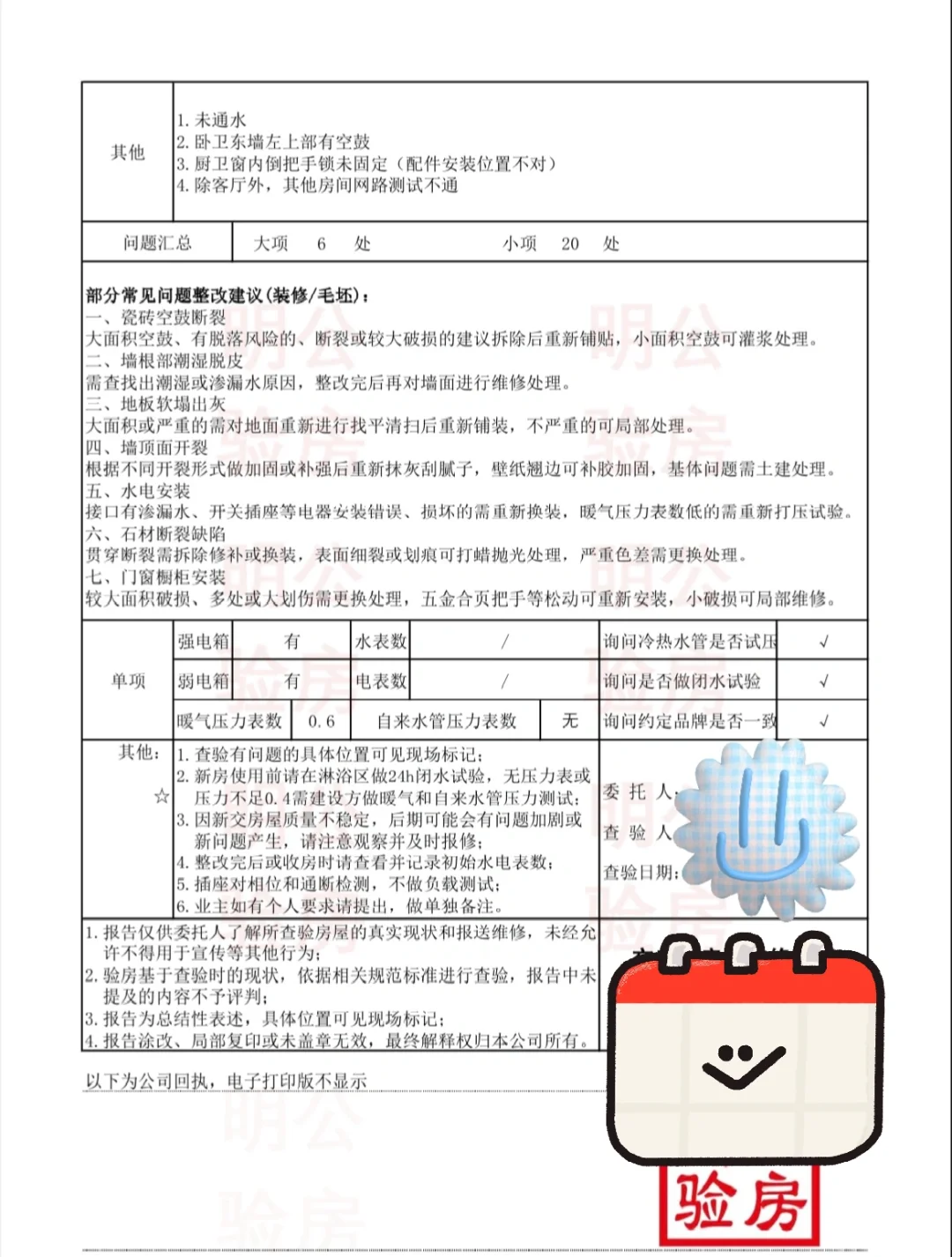 验房报告出炉啦~