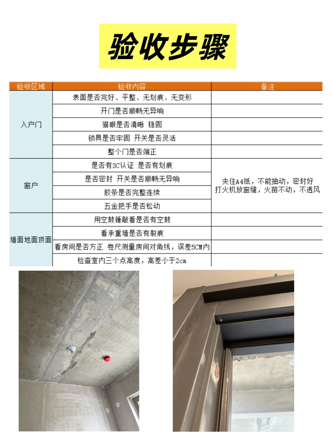 毛坯房这样验收！自己验房无压力💯