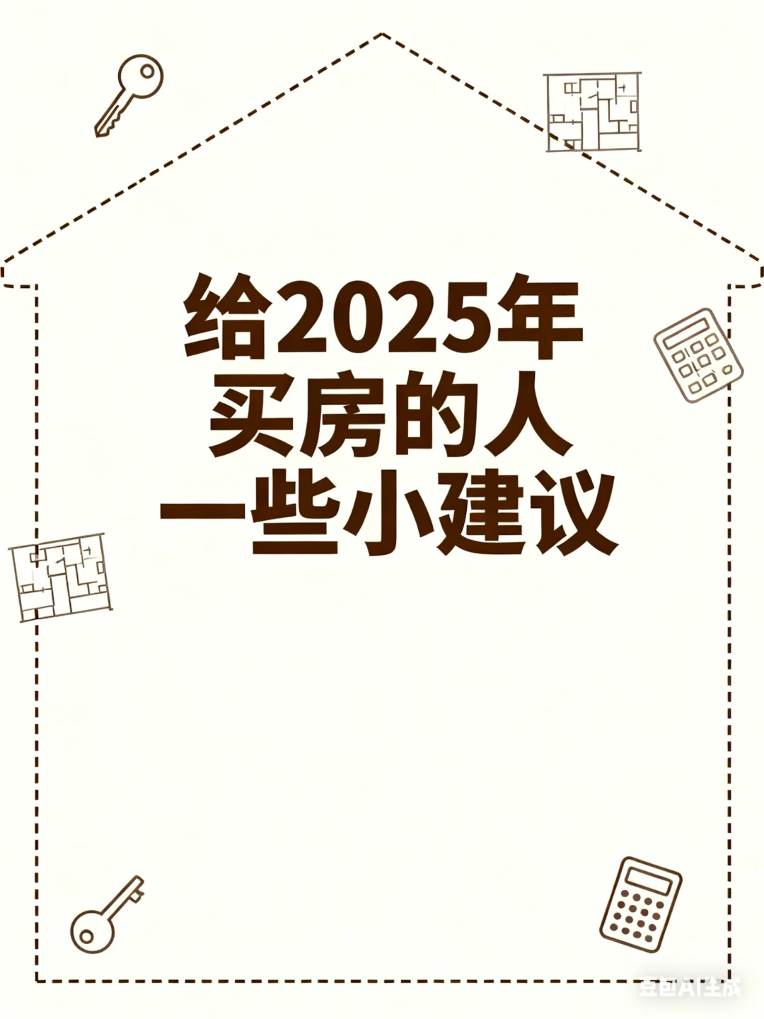 对2025年买房的人一些小建议