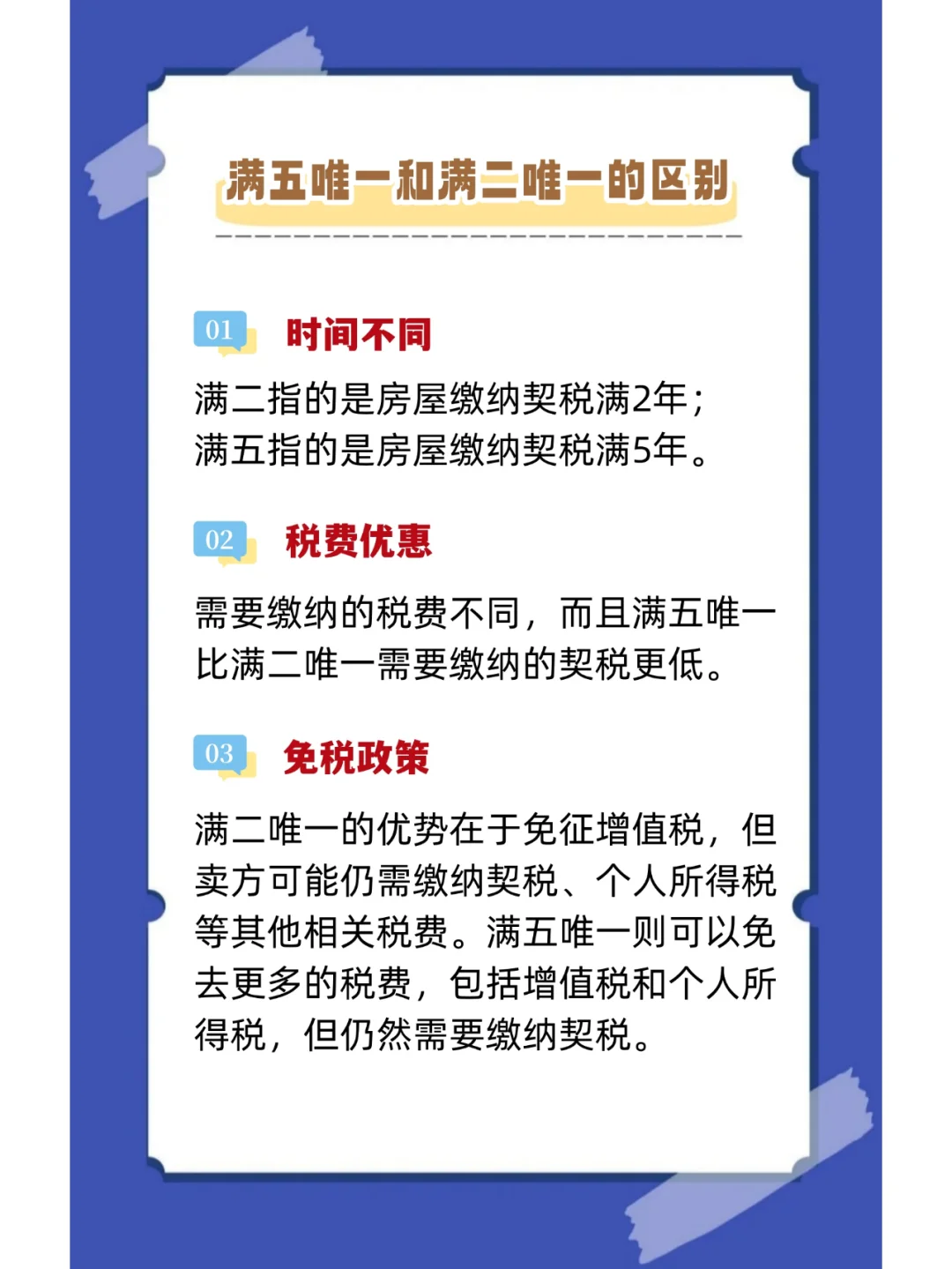 房产交易中满五唯一和满二唯一的区别？