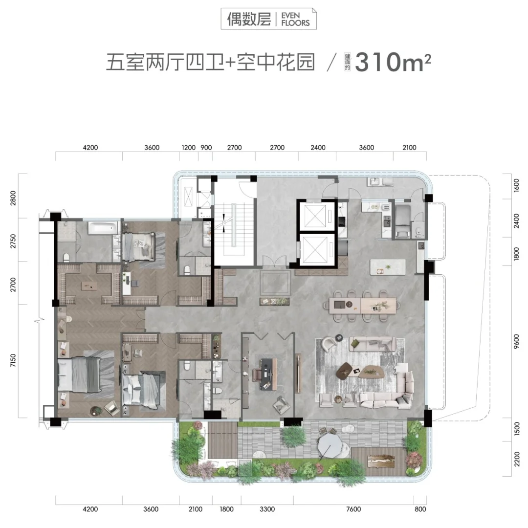 重庆首个一线滨江高端四代宅 躺在床上看江