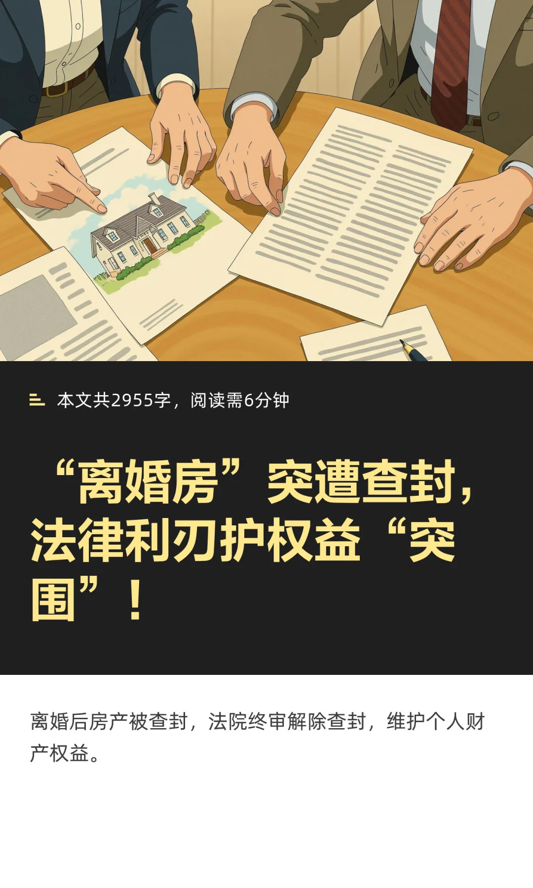 “离婚房”突遭查封，法律利刃护权益“突围”！
