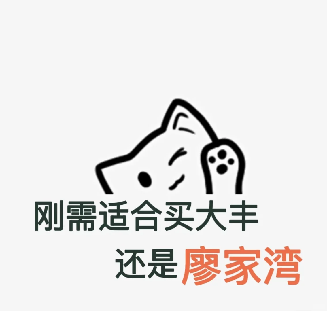 刚需购房是买大丰还是廖家湾？