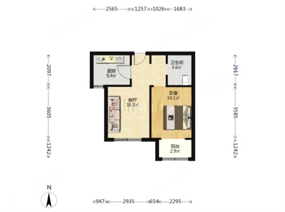 河东双地铁首付8万次新房有电梯