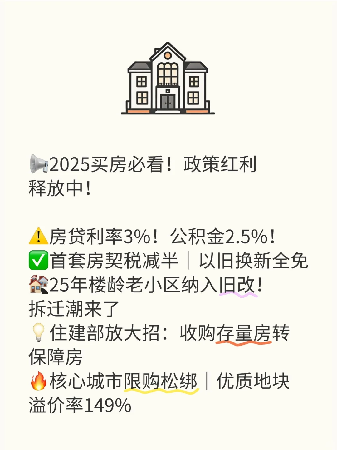 📢2025买房必看！政策红利释放中！
