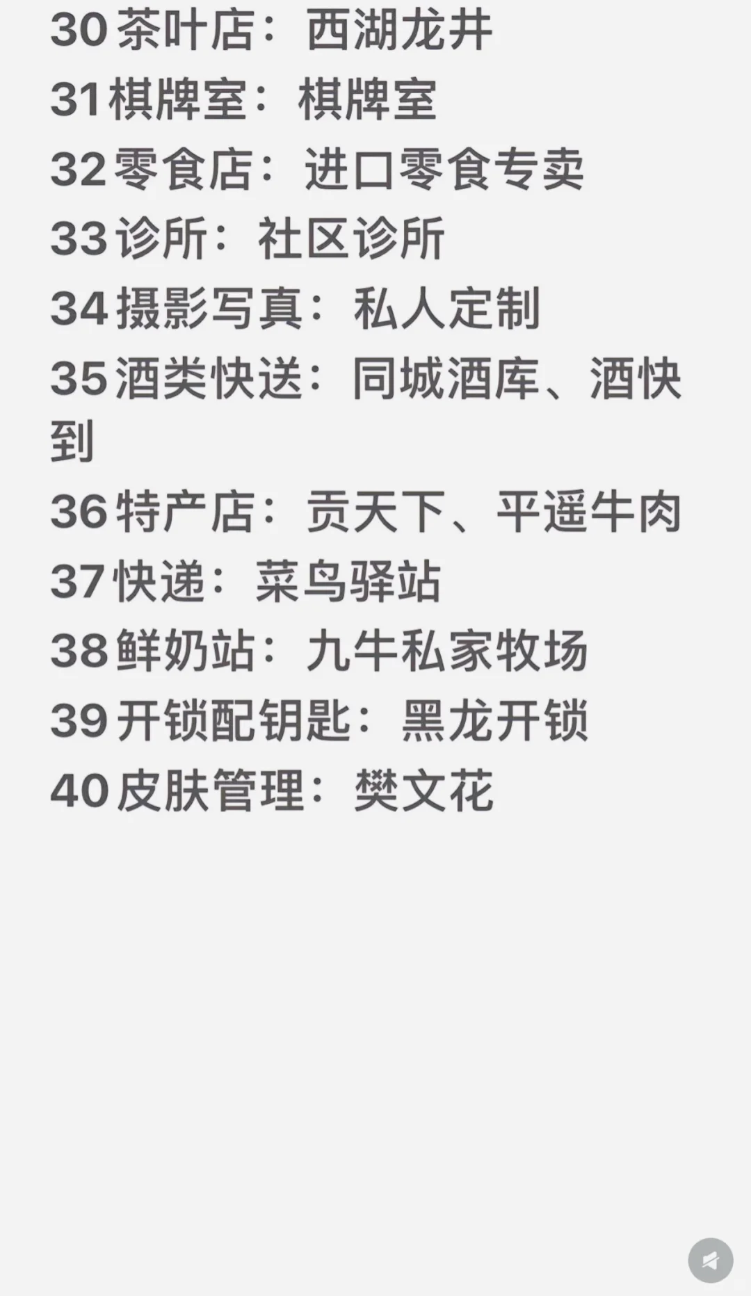 20平到50平的商铺 非餐饮业态可以做什么？
