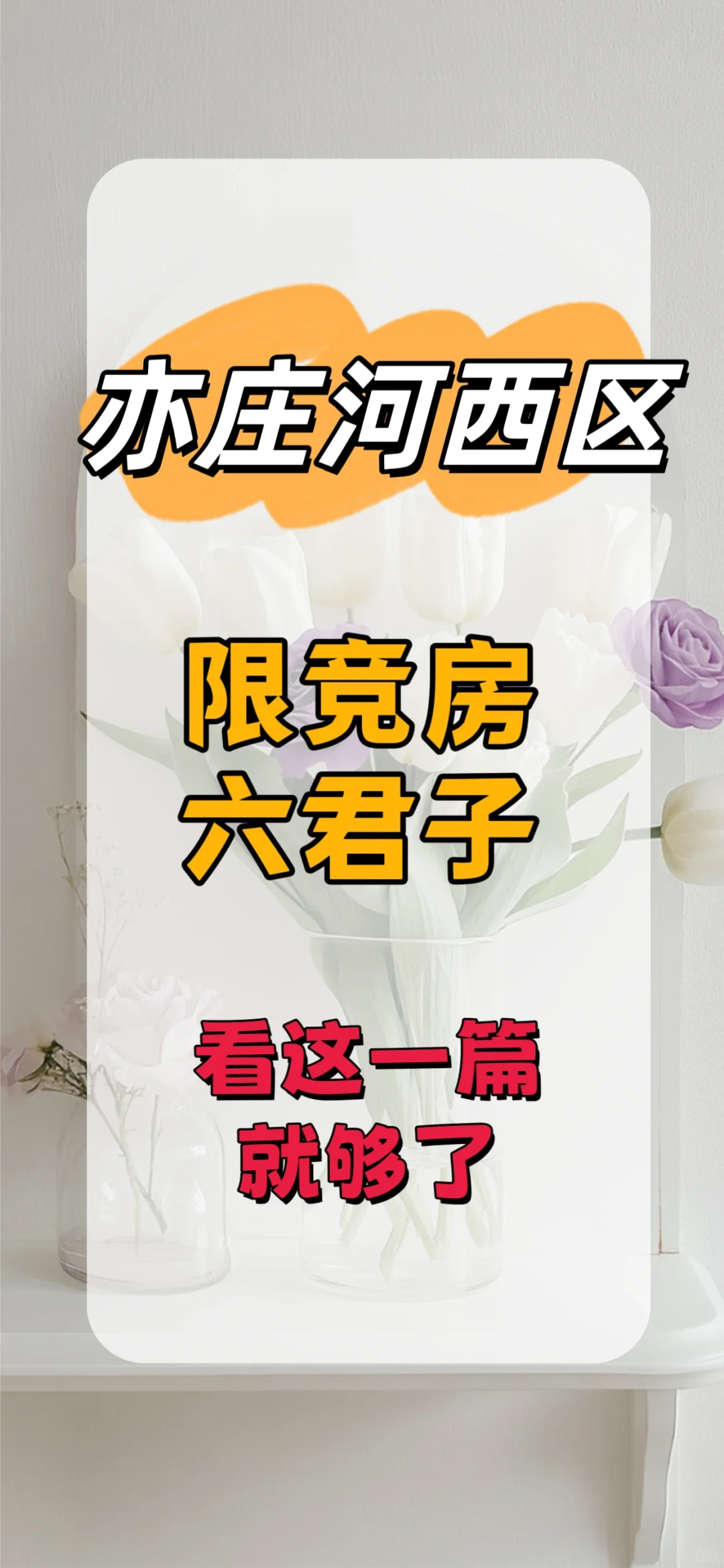 亦庄河西区限竞房，看这一篇就够了