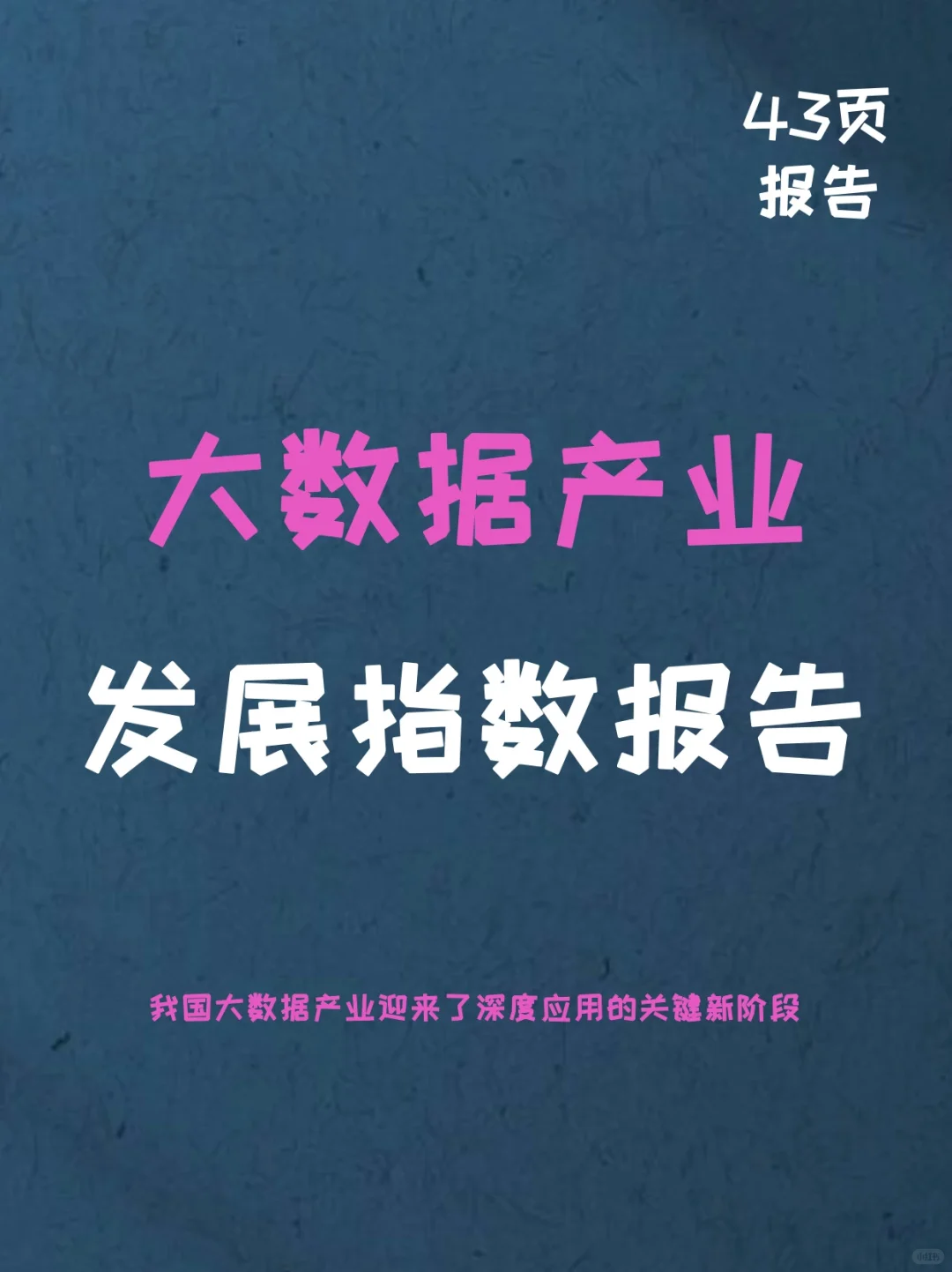 中国大数据产业发展指数报告