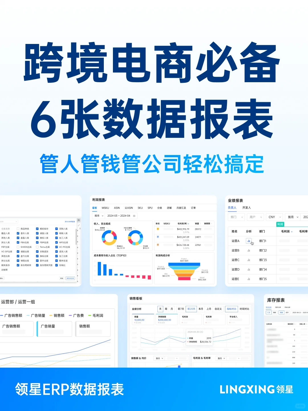 跨境电商必备6张数据报表，高效管理超省心