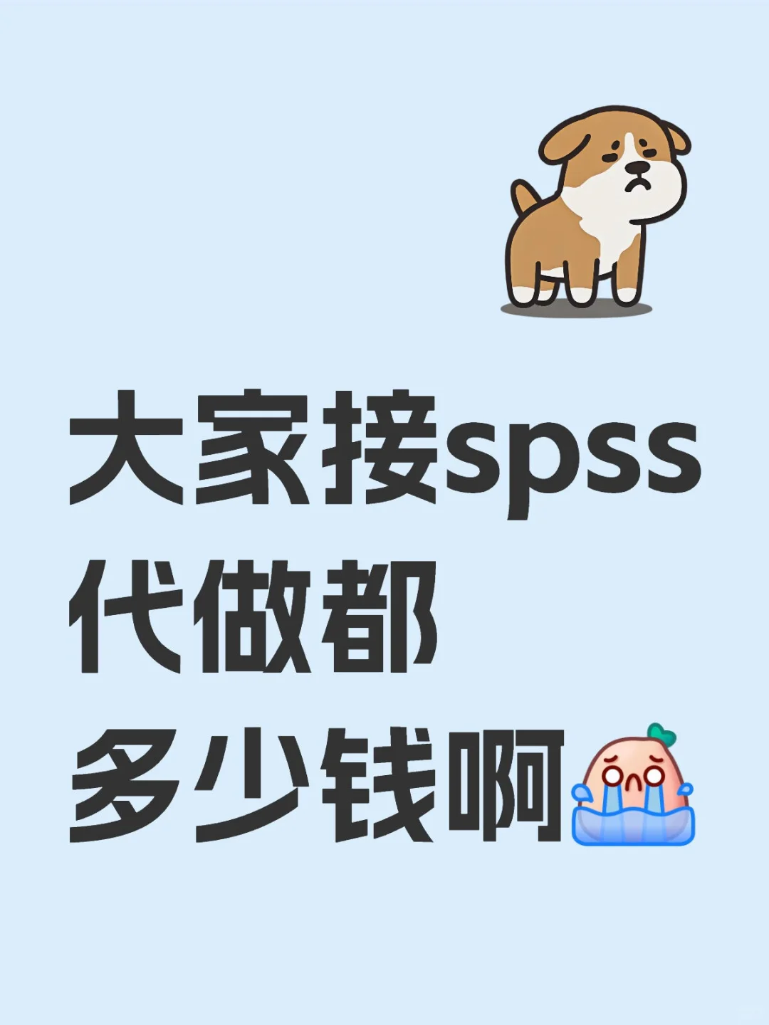 大家接spss代做都多少钱啊