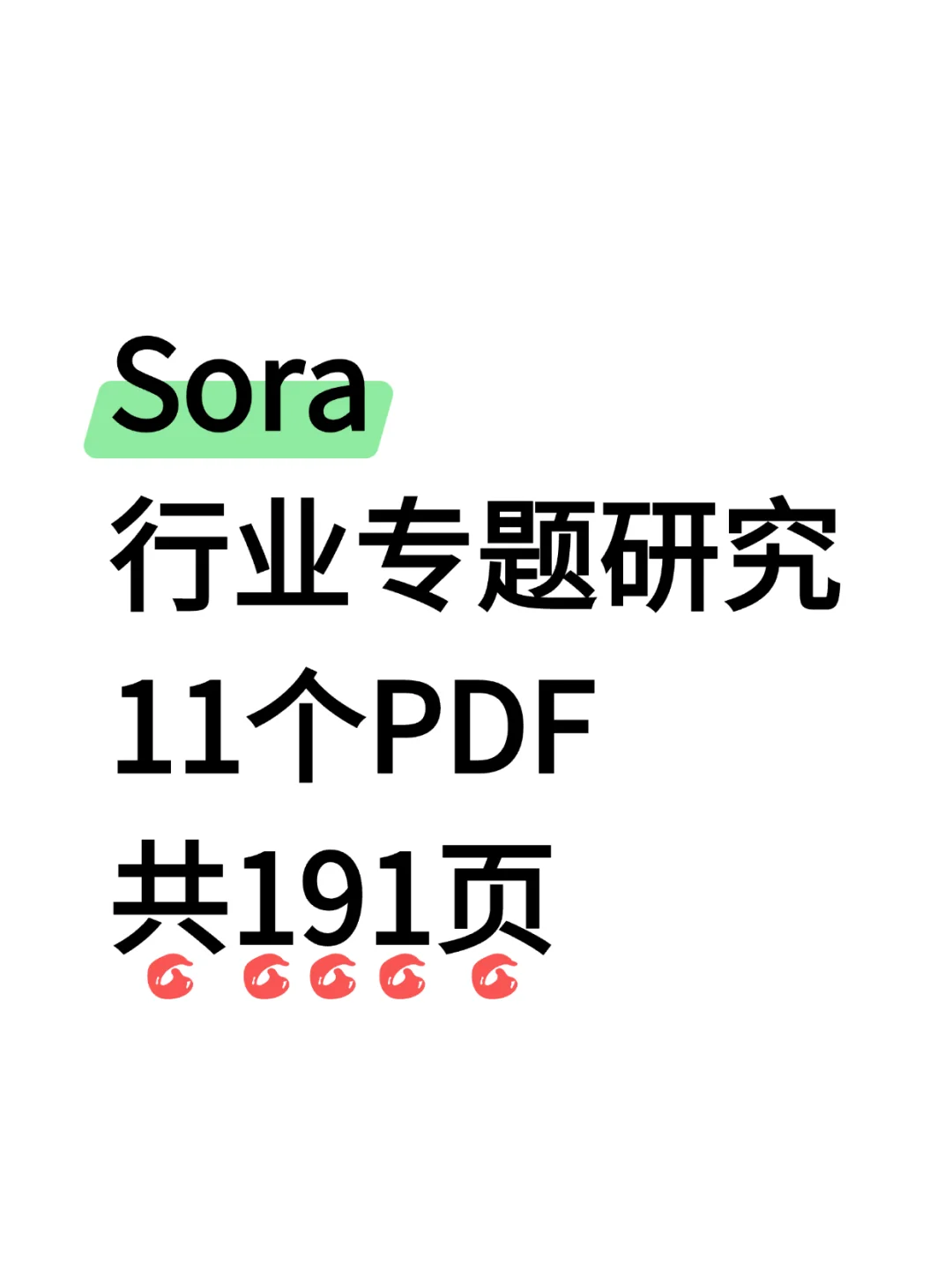 Sora行业研究报告，纯分享