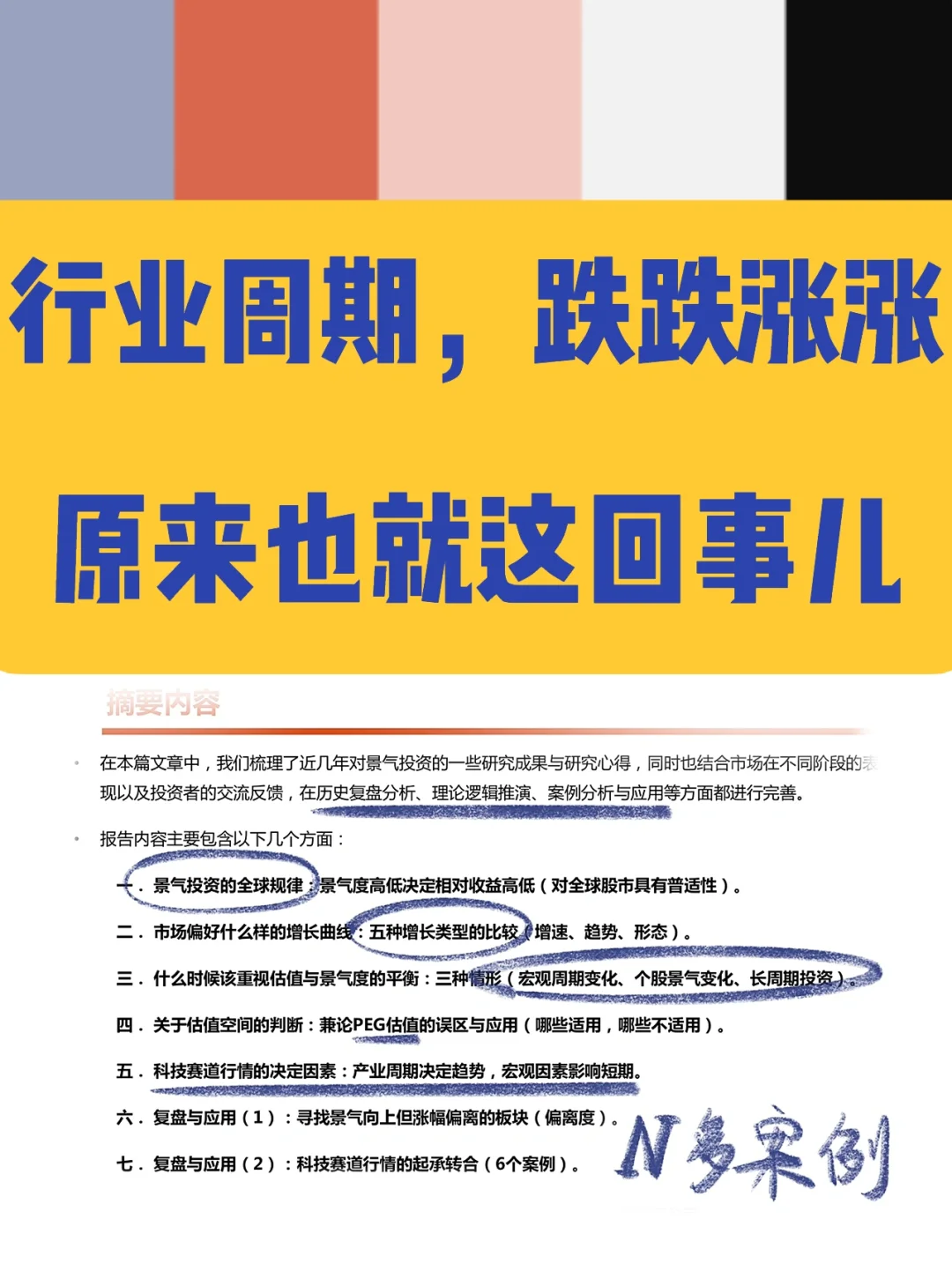 n多案例看懂行业周期，天风这报告也太绝了！